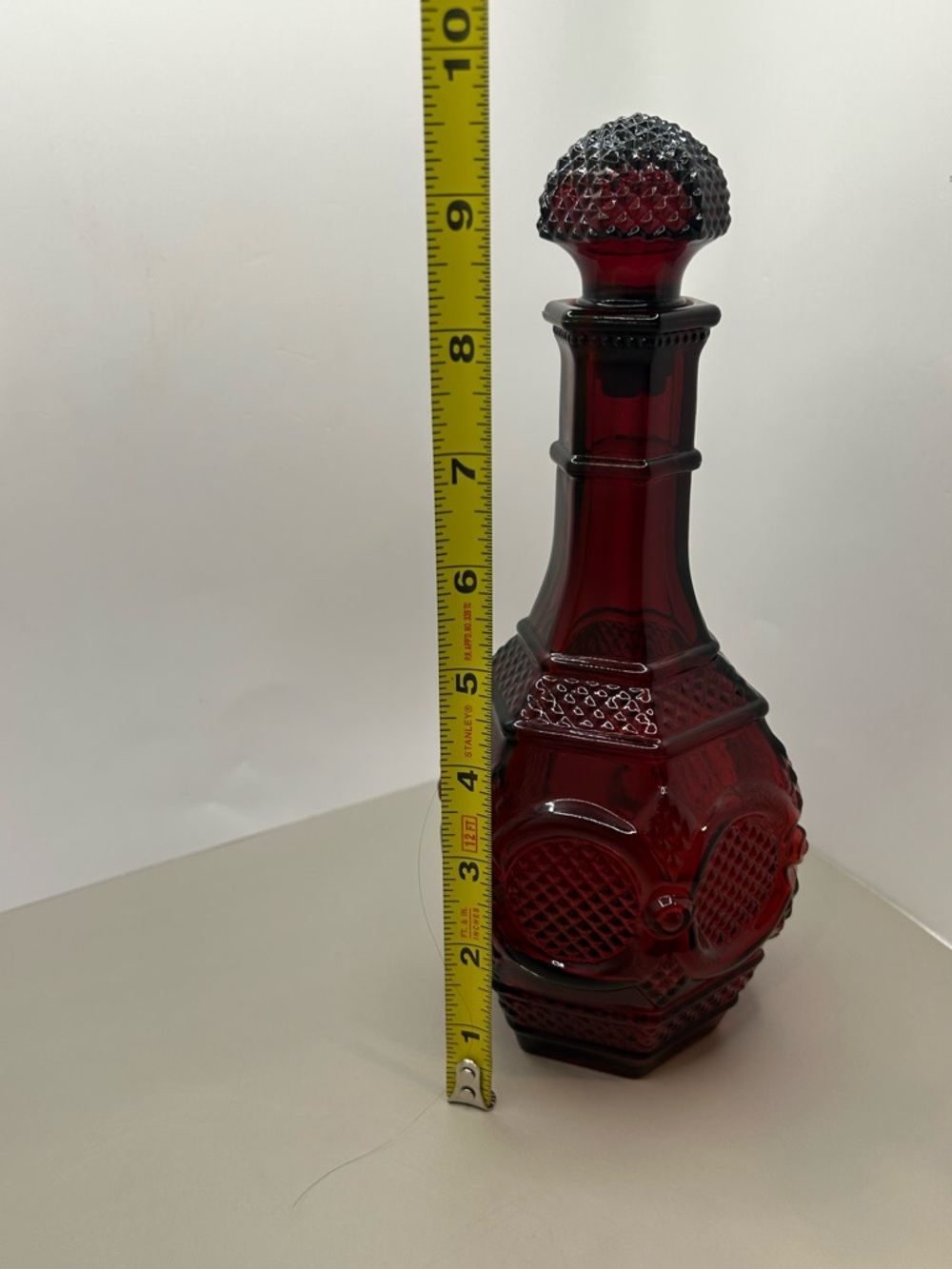 Avon Ruby Red Cape Cod Decanter with Stopper - Picture 5 of 5